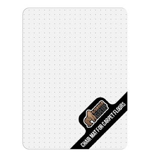 Office Chair Mat for Carpet Floor, Stopper 32 in Gray, Easy Install, Mat Size 32.5x48 No Lip Clear, No Divot