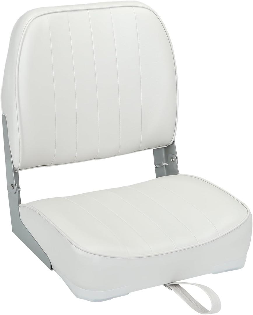 Leader Accessories Classic Low Back Folding Boat Seat, 16"W*14"D*19"H