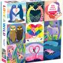 Mudpuppy's Love in The Wild 500 Piece Family Puzzle, Highlighting Love Found in The Animal Kingdom, Bright Artwork for Hours of Puzzling Fun, Perfect for Ages 8+, Puzzle Image Insert Included