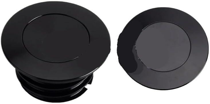 Motorcycle Gas Cap Motorcycle Accessories Screw-In Flush Mount Fuel Tank Gas Cap Left Side Tank Cap/Fit For Harley Softail M8 2018-2022 Slim(Black)