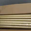 Gold Extra Long Curtain Rod 30 to 240 inch, Heavy Duty Curtain Rods for Windows with Modern End Caps, 1 inch Drapery Rods Set for Outdoor Patio, Adjustable Curtain Rod for Room, Gold