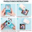 Puzzle Punch | 1" Puzzle Hole Puncher | Portable Puzzles Pieces Punching Machine | Cardboard Jigsaw Cutter | Customized Puzzles from Photos | for Personalized Customized Pictures Craft Making Tool
