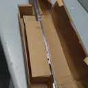 Ivilon Drapery Treatment Window Curtain Rod - Acrylic Ball 1 inch Pole. 48 to 86 Inch. Satin Nickel
