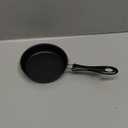 Nonstick Mini Egg Pan Little Omelet Pan Single Serve Frying Pan Little Egg Skillet for Eggs Pancake, Stainless Steel Dishwasher Safe, 4.9 Inch, Black