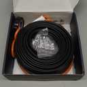 80FT Heat Tape for Water Pipes, -40F Deicing Heating Cable, Freeze Protected Water Pipe Heating Cable, Heated Water Hose, Plumbing Fixtures, 120V 5W/ft Plumbing Fixtures (Black)