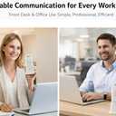 Wireless Intercom System for Home, Long Range 2-Way Voice Intercom for Room-to-Room Communication, Portable Intercoms for Seniors, Home, Office (2-Pack)