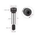 Uxcell Alloy Steel Hexagon Socket Head Shoulder Screws Bolts, 3/4" Shoulder Length, 5/16" Shoulder Dia, 1/4-20 Thread, 6pcs
