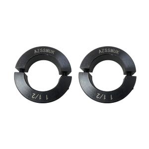 AZSSMUK Shaft Collar Bore 1-1/2'' Double Split Black Oxide Set Screw Durable Shaft Collars Suitable for Machinery and Industrial Use 2 Pieces