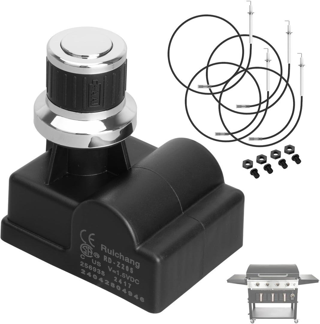 BQMAX 5 Outlet Igniter Kit for 36 Inch Blackstone Air Fryer Combo & Four Burners Grill 1923, 1868, Grill Igniter Spark Plug Kit for Blackstone 36 Inch Griddle for Blackstone Igniter Replacement