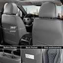 Coverado Car Seat Covers Full Set, Black Seat Covers, Automotive Car Seat Cover, Car Seat Cushion, Car Seat Covers Front Seats Back Seat Covers, Car Seat Protector Universal Fit Most Cars