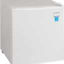 Avanti Mini Fridge Compact Refrigerator for Home Office or Dorm, Features Compressor Cooling Single Reversible Door Removable Shelves Automatic Defrost and Adjustable Temp Control, 1.7-Cu.Ft, White
