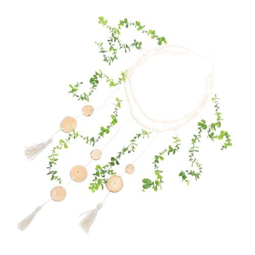 Amazon.com: QUMIIRITY Hanging Photo Display Wooden Beads Garland Boho Wall Decor for Bedroom Living Room Elegant Eucalyptus Leaf Design Sturdy Practical Photo Hangers for Wall Decor for Home Decoration : Home & Kitchen