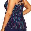 Talisea Plus Size Tankini Swimsuits for Women Two Piece Bathing Suits with Shorts Tummy Control Swimwear, 24W