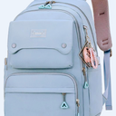 JiaYou Teen Girls Casual Backpack High Middle School Daypack Women Daily Travel Laptop Bag (1# Blue, 26 Liters)