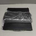 Rotatable Cup and Lid Organizer with 4 Compartments, Coffee Cup Dispenser for 5-16 oz Paper Cup Storage Organizer for Home Countertop Bathroom Kitchen Coffee Shop Restaurant Bar Office (Black)