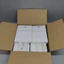 BagDream Gift Bags 100Pcs 5.25x3x8 Small Kraft Paper Gift Bags with Handles Bulk, White Paper Sacks for Wedding Birthday Party favor, Retail, Merchandise, Small Grocery