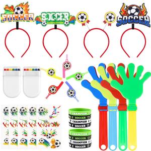 28 PCS Pcs Soccer Party Favors Set for Home Cheering, Soccer Birthday Party Decorations, Stadium Events, Watch Party