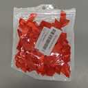 Tupalizy Ribbon Bows Mini Satin Fabric Bows Flowers for DIY Craft Sewing Scrapbooking Wedding Christmas Party Favors Bakery Treat Gift Box Decoration Packaging, 50x50x12mm, 50PCS (Red)