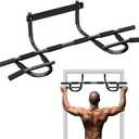 Pull Up Bar for Doorway, Upgrade Chin up Bar for Doorway Without Screws, Portable Strength Training Door Frame Pull-up Bars, Door Workout Bar with Foam Grips for Home (Black)