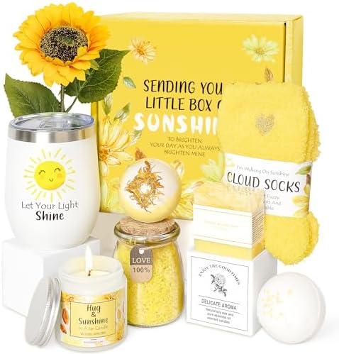 Birthday Gifts for Women, Unique Relaxing Spa Kit Gift Baskets for Women Self Care Gift Get Well Soon Christmas Gifts for Best Friends Sister Mom Her