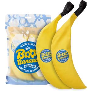 Boot Bananas Shoe Moisture Absorber | Long-Lasting, Reusable Sports Shoe Drying Inserts Without Heat or Electricity | Eco-Conscious | Drys Footwear in 4 to 6 Hours | 1 Pair