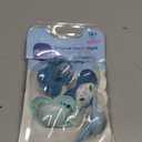 MAM Day & Night Pacifiers, Glow in The Dark Pacifier for Breastfed Babies, Nipple Shape Helps Promote Healthy Oral Development, BPA-Free Silicone Nipple, Easy to Clean, 16+ Months, 4 Count, Unisex (Teal / Pale Mint / Sky)