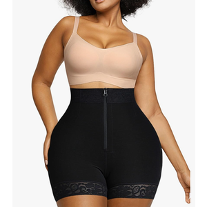 SHAPELLX Butt Lifter Shapewear Tummy Control Shorts For Women Waist Cincher With Hook Zipper Closure Body Shaper Wear XXL