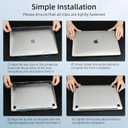 Seorsok Compatible with MacBook Air 13 Inch Case 2022-2018 Release A1932 A2179 M1 A2337 Touch ID,[100% Match Official Color] [Ultra Thin Armor] Protective Hard Shell Case&Keyboard Cover,Matte Clear