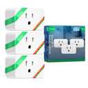 NOUS Wi-Fi Smart Plug 15A, Dual-Band 2.4GHz & 5GHz, Energy Monitoring, Compatible with Alexa, Google Home, Tuya App, Remote Control, Timer, Compact Design, Smart Outlet, 3 Pack