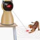 Interactive Cat Laser Toy Automatic for Indoor Cats, Real Random Trajectory Rechargeable Laser Cat Toys for Indoor Cats/Kittens/Dogs