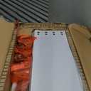 GAZHOME Farmhouse End Table for Small Spaces, Set of 2,Narrow Side End Table with Storage Shelf, Rustic X-Design Nightstand Sofa Table for Living Room, Bedroom White