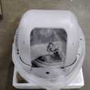 Petcove Self Cleaning Automatic Litter Box for Multi Cat - XL 65L Drum/Ultra Quiet 30-35dB Operation / 5 Safety Sensors/Easy App Control with Ultra Fast 5 GHz WiFi - Includes Ramp & 15 Litter Bags (White 2)