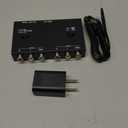 RuiPuo 2 Port RCA/AV to HDMI Converter Adapter Support 16:9/4:3 for WII/N64/PS1/PS2/PS3/VHS/VCR/DVD Players etc(2 AV in 1 HDMI Out)