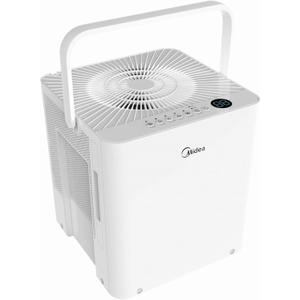 Midea Cube 50 Pint Dehumidifier for Basement and Rooms at Home for up to 4,500 Sq. Ft., Built-in Pump, Drain Hose Included, Smart Control, Works with Alexa (White), ENERGY STAR Most Efficient 2022