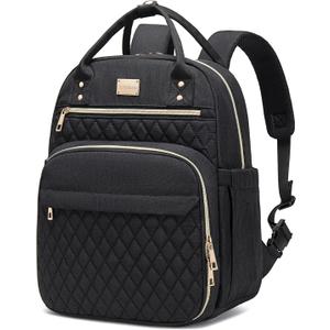 Artelaris Stylish Insulated Lunch Backpack for Women , Waterproof Travel Cooler Bag for Teacher Nurse Work School Picnic Book (Black)