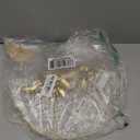 M-dazzling Metal Plants wall hanging decor; Metal wall hanging Vase;Living Room, Bedroom, Bathroom, Dining room,Plant Mounted Decor (Large Golden Bloom)