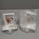 Yilloog 4 Pcs Christmas Stocking Holder for Mantle Picture Frame Stocking Holder Christmas Photo Frame Aluminum Alloy Hanger for Fireplace Xmas Holiday Decor (White)