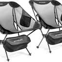 Camping Beach Chairs 2 Pack,Compact Backpacking Chairs,Full Breathable Mesh,Ultralight Aluminum Camp Chairs for Backpacking Fishing Picnic Beach