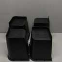 Bed Risers 8 Inch Heavy Duty, Furniture Risers for Bed Desk Table Sofa CouchOversized Bed Lifts Risers, Support up to 5000 Lbs(4 Pack Black)