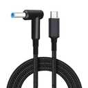 USB C to DC4.5mm Laptop Charging Cable, USB Type C to Right Angle DC 4.5 x 3.0mm Converter Cable 6.5ft 100W PD Power Charger Supply Extension Cord for HP Stream 11 13 14 15 Pavilion Spectre Chromebook