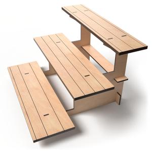 Straight Natural Wooden Tiered Display Stand, Portable Products Display Shelf, Jewelry Display, Card Display Rack, Display Risers, Altar Shelf, Display Stand for Vendor Events, Retail, Craft Shows