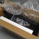 TOOLF Expandable Dish Drying Rack Over The Sink Adjustable Dish Rack in Sink Or On Counter Dish Drainer with Utensil Holder Rustproof for Kitchen (Middle)