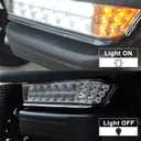 Golf Cart LED Headlight Bar for Club Car Precedent 2004-Up Electric and Gas, 12V Precedent Front Head Light Bar Replaces OEM 102524801,1025248-01