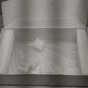 Acrylic Monitor Stand Riser Acrylic Laptop Stand for Desk Clear Computer Monitor Stand for Desk Accessories White Aesthetic Decorations for Office Home iMac Organizer