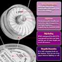 HL Submersible LED Light,White Small LED Light,100 Hours Waterproof Flameless Led Lights Battery Powered for Wedding Home Vase Festival Party Decoration 12pcs (Built-in 24 Batteries)