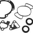 X AUTOHAUX Timing Cover Gasket and Seal Set 67828 448924 for Chevy Equinox 3.0L 2010-2012 for GMC Acadia 3.6L 2007-2016 Rubber Stainless Steel