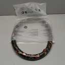 Mushroom Steering Wheel Cover Auto Leather Steering Wheel Protector, Anti-Slip, Breathable, Absorbing Sweat, Universal Mushroom Car Accessories 14.515 inch,Fit for Most Car, Trucks, SUV