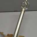 EXCLUSIVE HOME Torch 1" Curtain Rod and Finial Set, Matte Silver, Adjustable 84"-160"