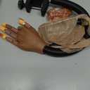 LIONVISON Practice Hand for Acrylic Nails, Flexible Nail Practice Hands Training Kits, Fake Manican Hands for Nails Practice, Movable Nail Maniquin Hand with 300PCS Nail Tips, File, Brush and Clipper