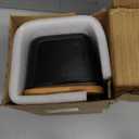 Butter Dish with Lid: Large Butter Dish for Countertop - Ceramic Butter Keeper Container with Knife and High Quality - Silicone Sealing Butter Box for Home Decor Good Kitchen Gift Black